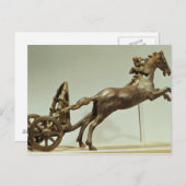 Model van een twee-paard-kariot briefkaart (Voorkant / Achterkant)