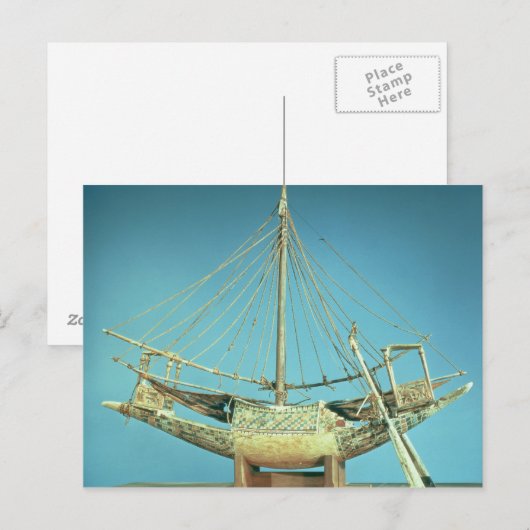 Model van een van de boten van de farao briefkaart (Voorkant / Achterkant)