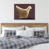 Model van een vogel, vroege Cycladic, c.2800-2300 Canvas Afdruk (Insitu (Slaapkamer))