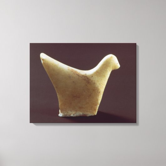 Model van een vogel, vroege Cycladic, c.2800-2300 Canvas Afdruk (Voorkant)