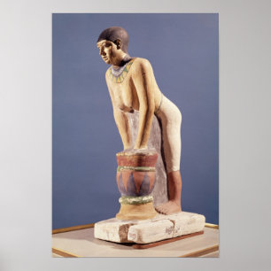 Model van een vrouw die bier maakt, het Oude Konin Poster