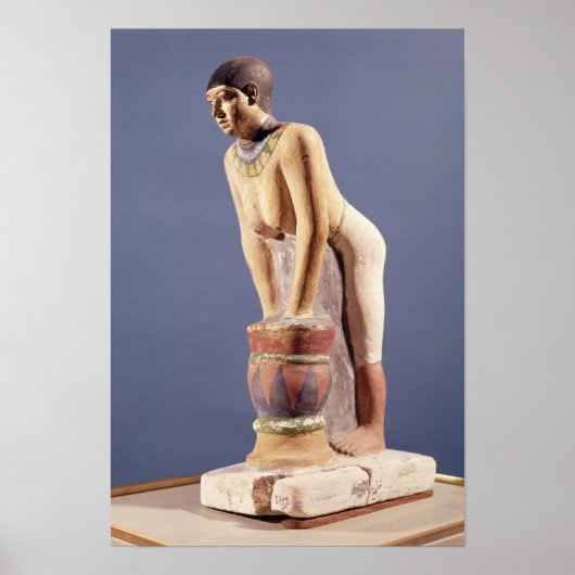 Model van een vrouw die bier maakt, het Oude Konin Poster (Voorkant)