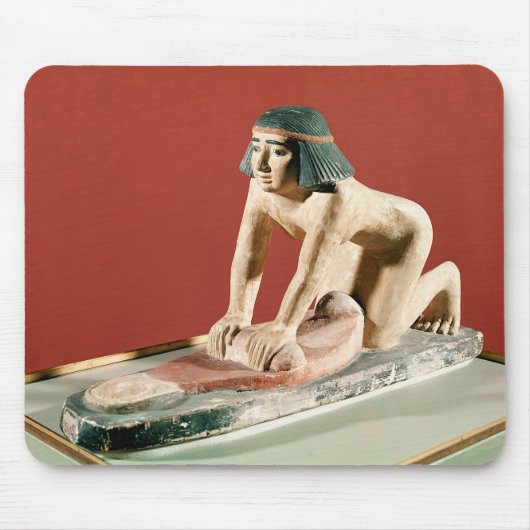 Model van een vrouw die graan fijnmaakt, het Oude  Muismat (Voorkant)