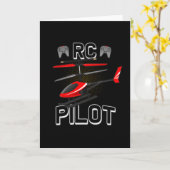 Model van helikopterpiloot voor RC-helikoptermodel Kaart (Gele Bloem)