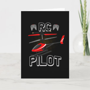 Model van helikopterpiloot voor RC-helikoptermodel Kaart