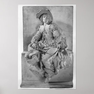 Model van het monument voor Alexandre Dumas Pere Poster