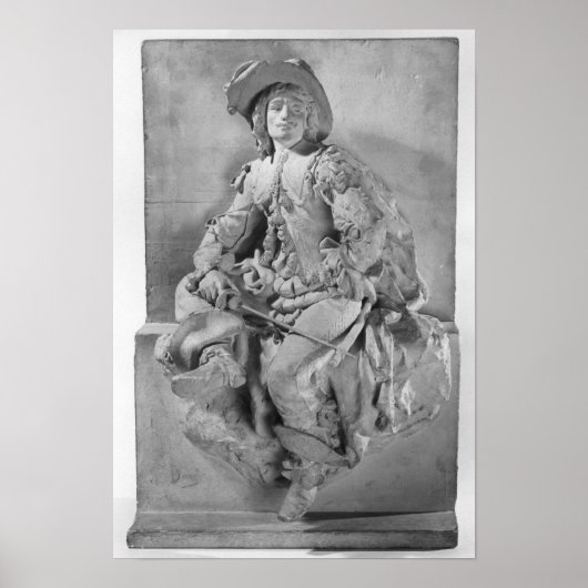 Model van het monument voor Alexandre Dumas Pere Poster (Voorkant)