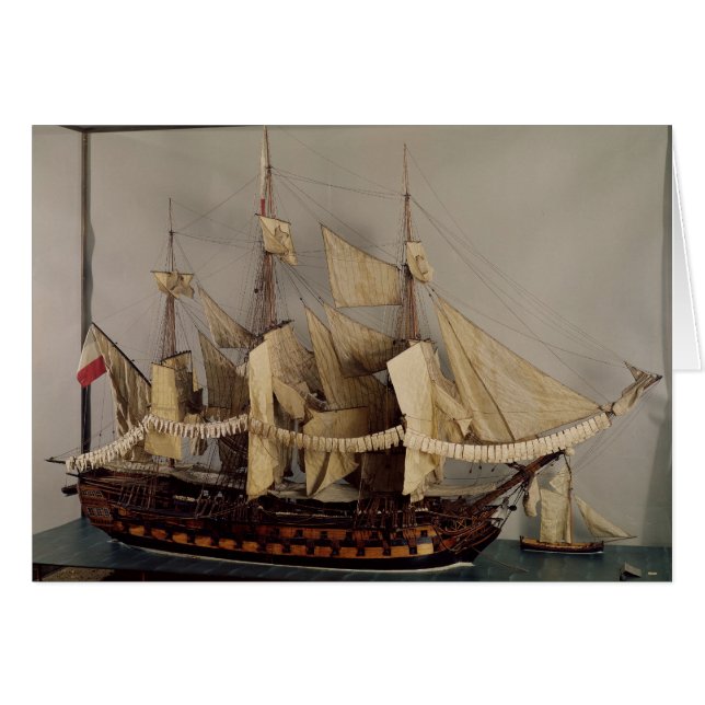 Model van het schip "L'Achille" (Voorkant Horizontaal)
