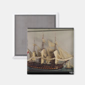 Model van het schip "L'Achille" Magneet (Voorkant / Achterkant)
