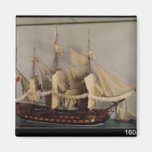 Model van het schip "L'Achille" Magneet (Voorkant)