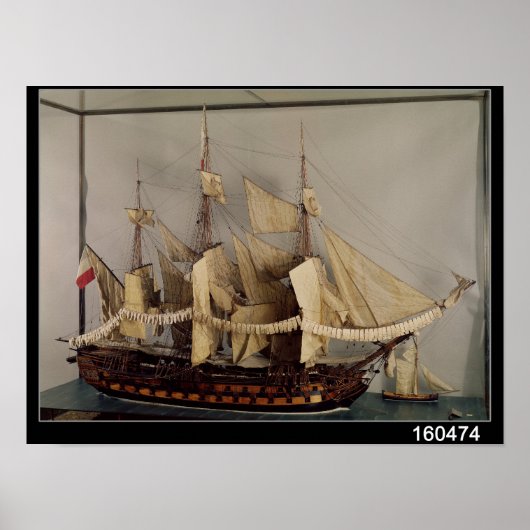 Model van het schip "L'Achille" Poster (Voorkant)