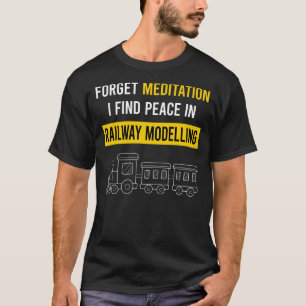 Model van het spoorvervoer Treinwagons T-shirt