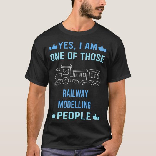 Model van het spoorvervoer Treinwagons T-shirt (Voorkant)