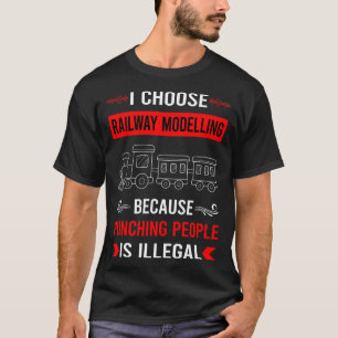 Model van het spoorvervoer Treinwagons T-shirt