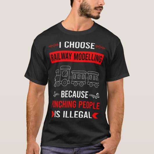 Model van het spoorvervoer Treinwagons T-shirt (Voorkant)