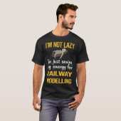 Model van het spoorvervoer Treinwagons T-shirt (Voorkant volledig)