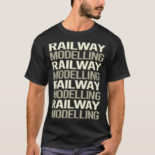 Model van het spoorvervoer Treinwagons T-shirt