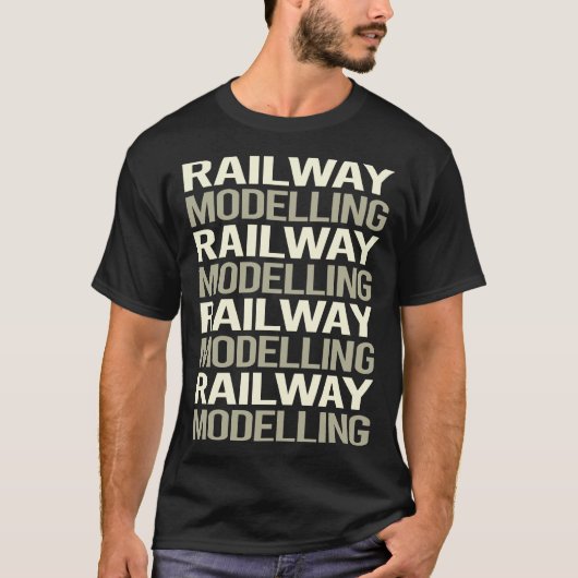 Model van het spoorvervoer Treinwagons T-shirt (Voorkant)