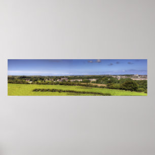 Model van het spoorwegpanorama poster
