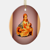 Model van Maria en Jezus Keramisch Ornament (Rechts)