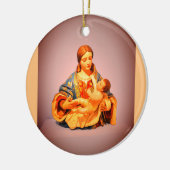Model van Maria en Jezus Keramisch Ornament (Links)
