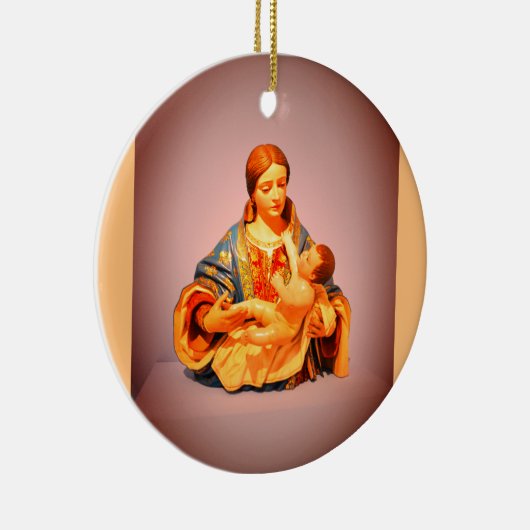 Model van Mary en Jezus Keramisch Ornament (Rechts)