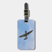 Model van Spitfire MK IX MK923 Bagagelabel (Voorkant verticaal)