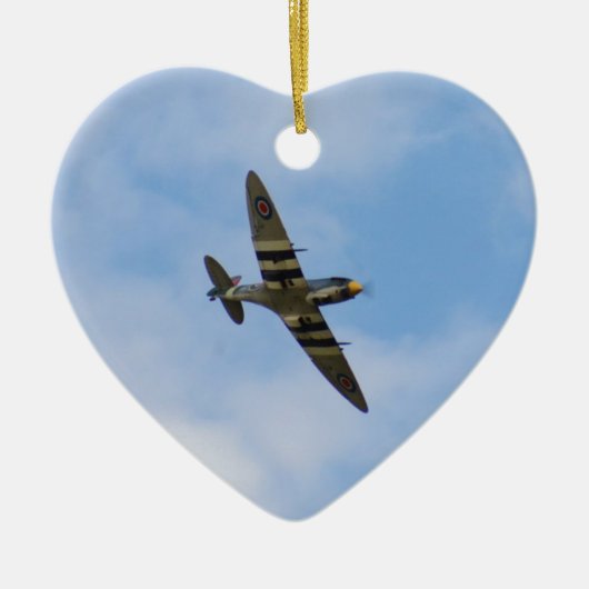 Model van Spitfire MK IX MK923 Keramisch Ornament (Voorkant)