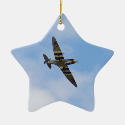 Model van Spitfire MK IX MK923 Keramisch Ornament (Voorkant)