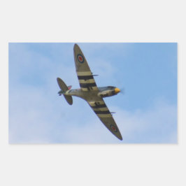 Model van Spitfire MK IX MK923 Rechthoekige Sticker