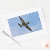 Model van Spitfire MK IX MK923 Rechthoekige Sticker (Envelop)