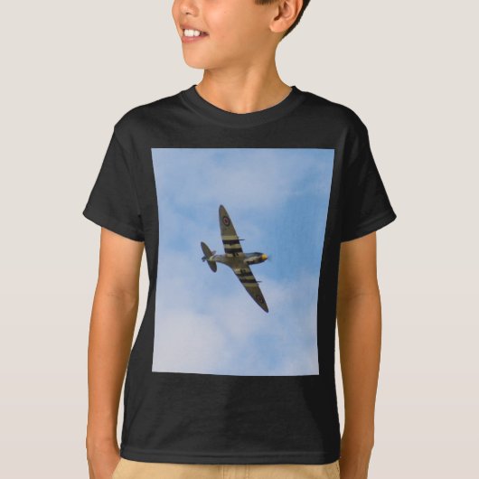 Model van Spitfire MK IX MK923 T-shirt (Voorkant)
