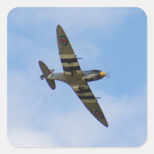 Model van Spitfire MK IX MK923 Vierkante Sticker (Voorkant)
