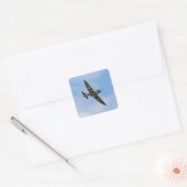 Model van Spitfire MK IX MK923 Vierkante Sticker (Envelop)