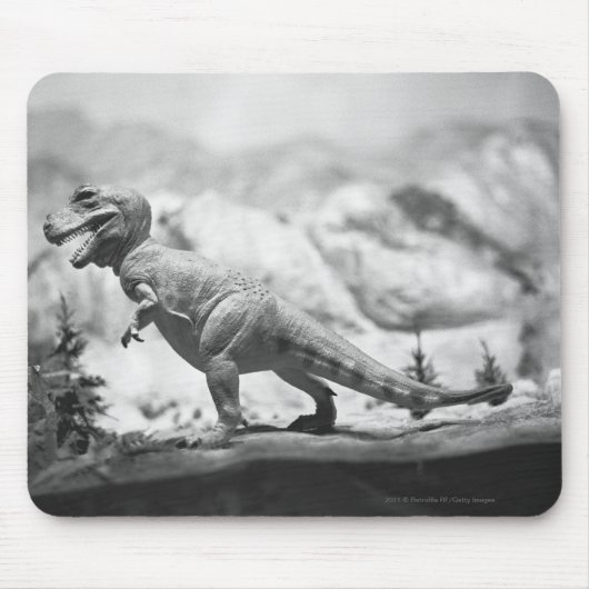 Model van tyrannosaurus rex B&W Muismat (Voorkant)