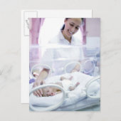 MODEL VERWIJDERD. Verpleegkundige en voortijdige b Briefkaart (Voorkant / Achterkant)