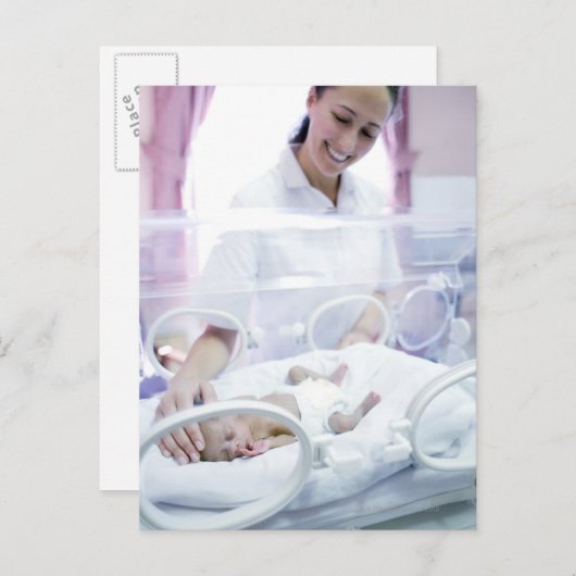 MODEL VERWIJDERD. Verpleegkundige en voortijdige b Briefkaart (Voorkant / Achterkant)