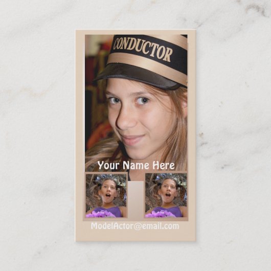 Model — Visitekaartje voor directiekader (Voorkant)