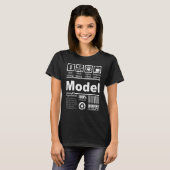 Model Voedingsfeiten Voor Modellen en Invloed T-shirt (Voorkant volledig)