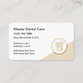 Model voor een moderne Dentist Appointing voor vis Visitekaartje (Voorkant)