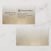 Model voor een moderne Gold Foil-textuur voor visi Visitekaartje (Voorkant / Achterkant)