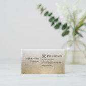 Model voor een moderne Gold Foil-textuur voor visi Visitekaartje (Staand voorkant)