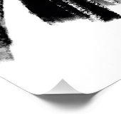 model voor geschetste Mode van couture Perfect Poster (Hoek)