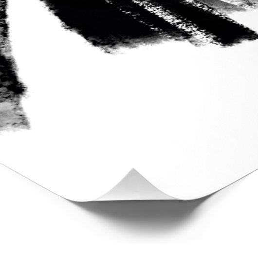 model voor geschetste Mode van couture Perfect Poster (Hoek)