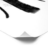 model voor geschetste mode van couture perfect poster (Hoek)