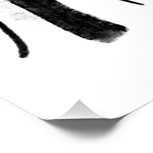 model voor geschetste mode van couture perfect poster (Hoek)