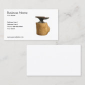 Model voor moderne Blacksmith Anvil-visitekaartje Visitekaartje (Voorkant / Achterkant)