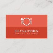 Model voor moderne visitekaartjes voor restaurants (Voorkant)