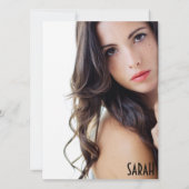 Model Vrouw Comp Card-Sjabloon Kaart (Achterkant)