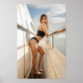 Model Wearing A Black Bikini Poster (Voorkant)